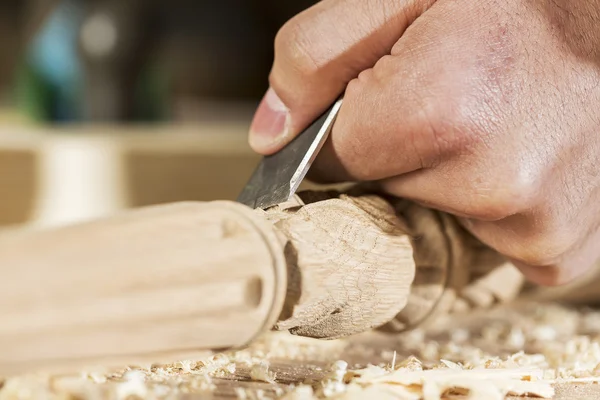 Timmerman op het werk — Stockfoto