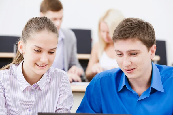 Students at lesson — Stock Photo, Image