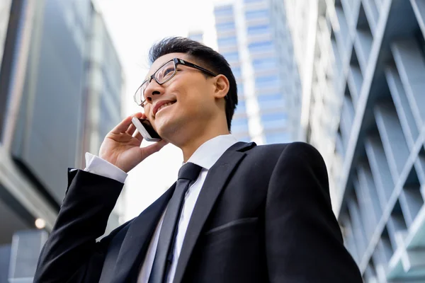 Ich bin immer in Kontakt mit meinem Unternehmen — Stockfoto