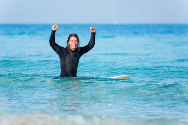 Pronti a colpire le onde — Foto Stock