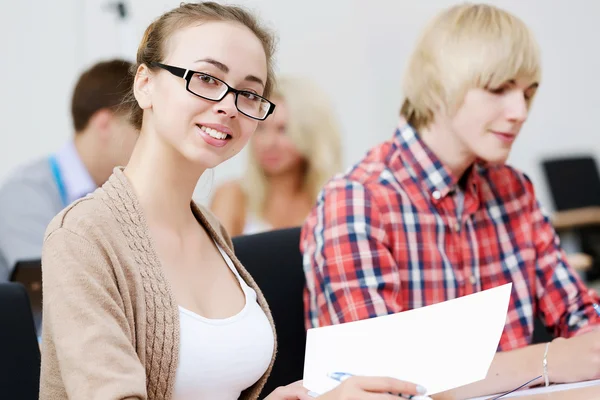 Students at lesson — Stock Photo, Image