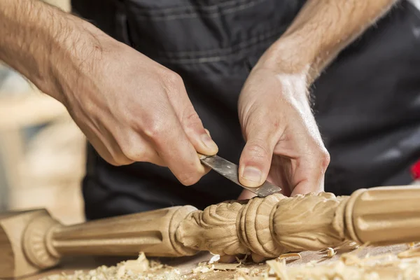 Timmerman op het werk — Stockfoto