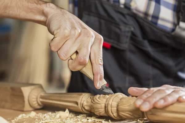 Timmerman op het werk — Stockfoto