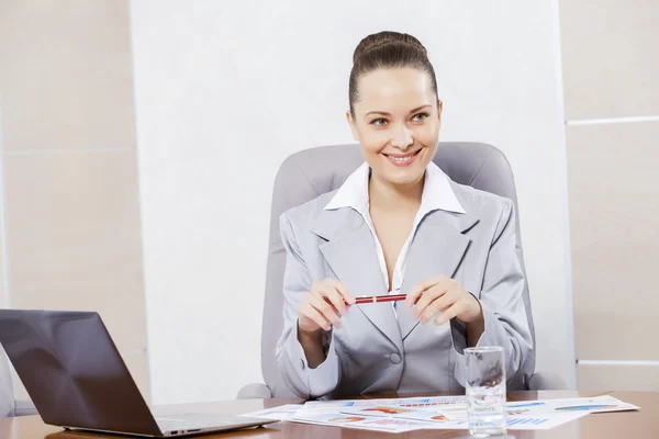 Beautiful office manager — Stock Photo, Image