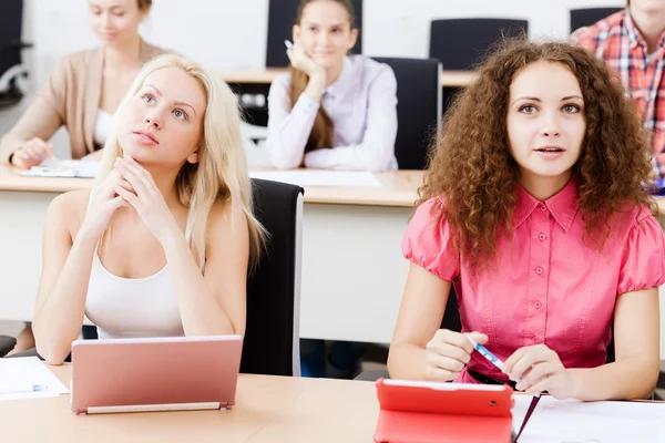 Students at lesson — Stock Photo, Image