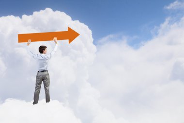 işadamı gösteren yön