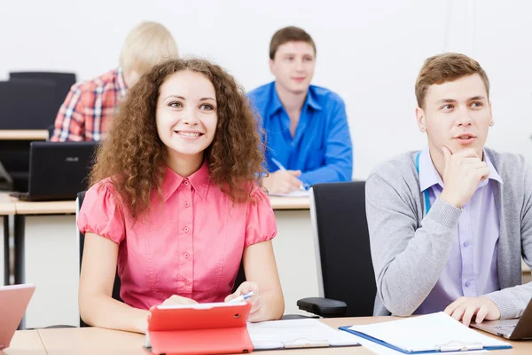 Students at lesson — Stock Photo, Image