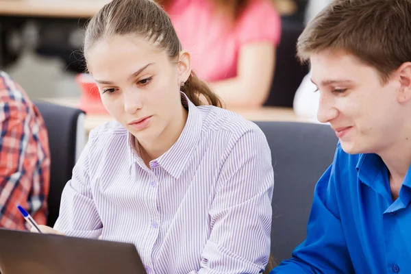 Students at lesson — Stock Photo, Image