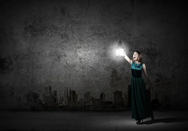 Lost in darkness — Stock Photo, Image