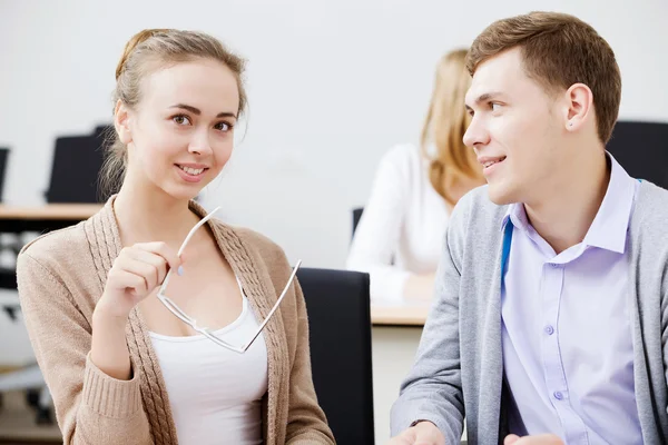 Students at lesson — Stock Photo, Image