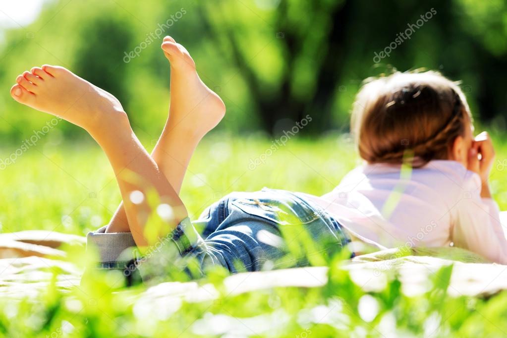 Girl in park