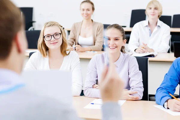 Students at lesson — Stock Photo, Image