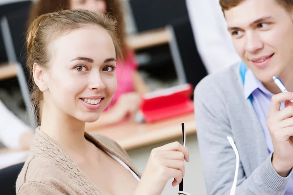 Students at lesson — Stock Photo, Image