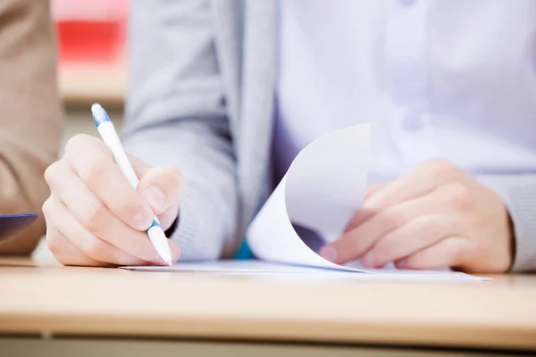 Students at lesson — Stock Photo, Image