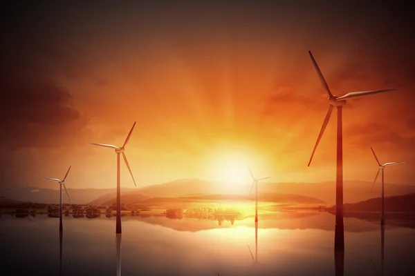 Alternative Windenergie — Stockfoto