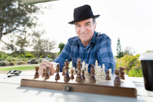 チェスの戦略を考える — ストック写真