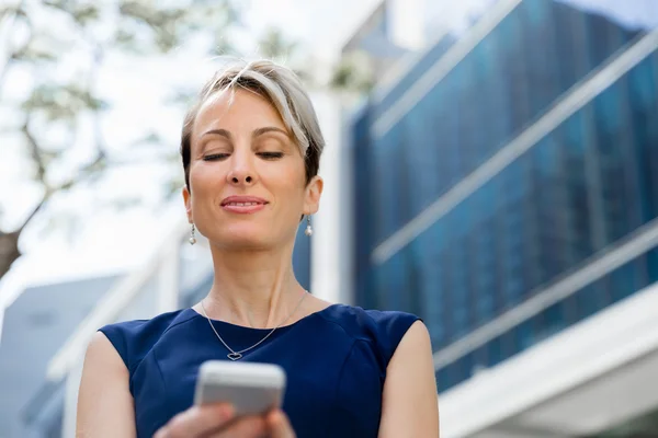 Hello there from business lady — Stock Photo, Image