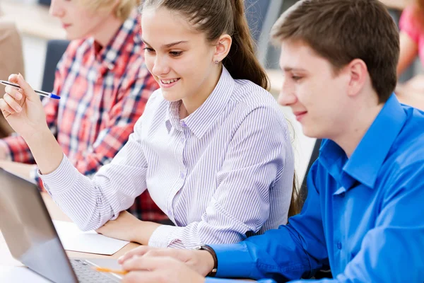 Students at lesson — Stock Photo, Image