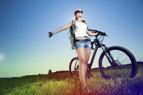 Promenade vélo été — Photo