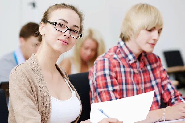 Students at lesson — Stock Photo, Image