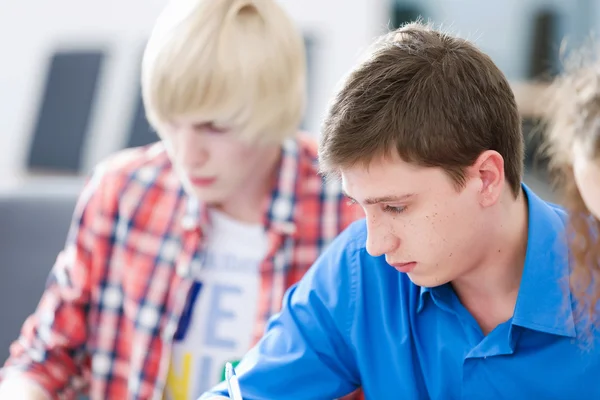 Students at lesson — Stock Photo, Image