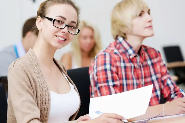 Students at lesson — Stock Photo, Image