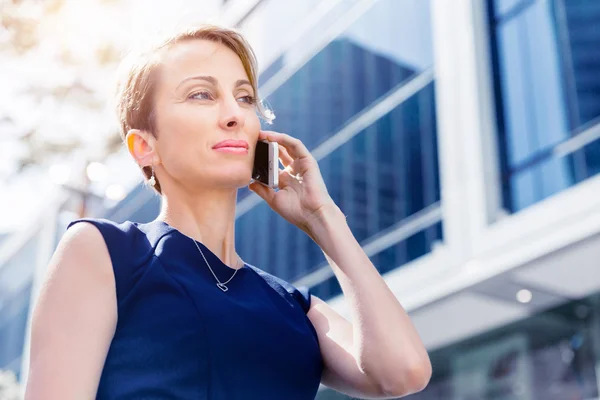 Hello there from business lady — Stock Photo, Image