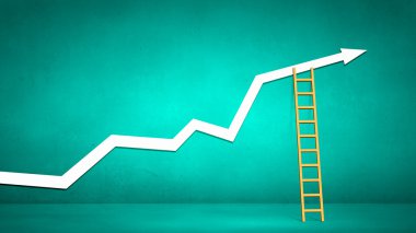 Merdiven ile kavramsal görüntü 