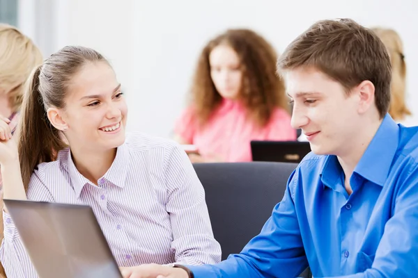 Students at lesson — Stock Photo, Image