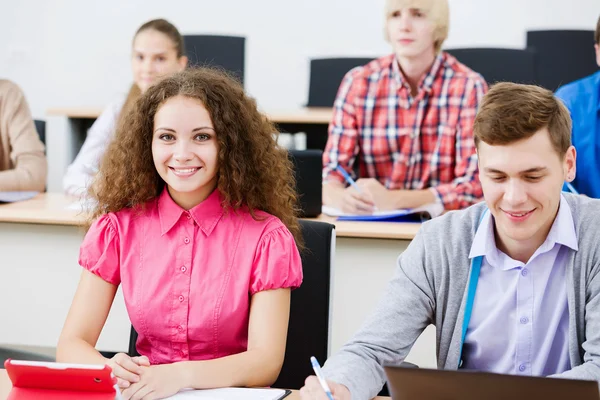 Students at lesson — Stock Photo, Image