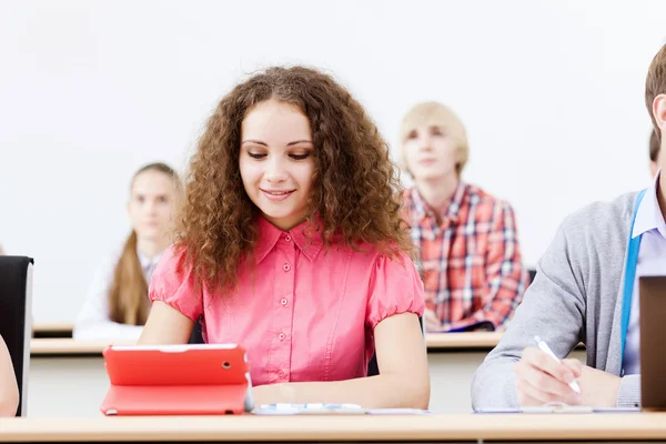 Students at lesson — Stock Photo, Image