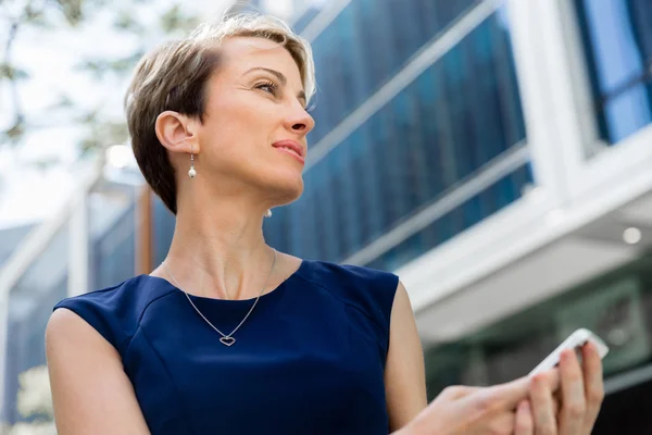 Hello there from business lady — Stock Photo, Image