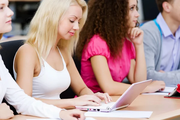 Students at lesson — Stock Photo, Image