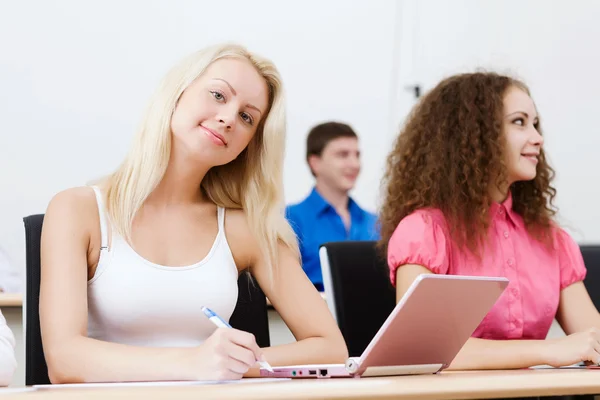 Students at lesson — Stock Photo, Image