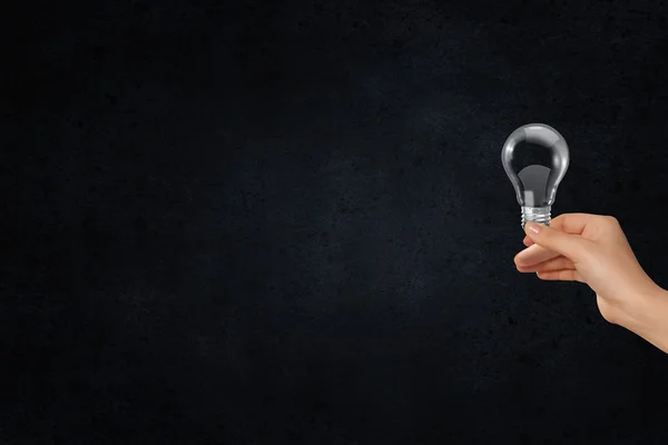 Lamp in hand — Stockfoto