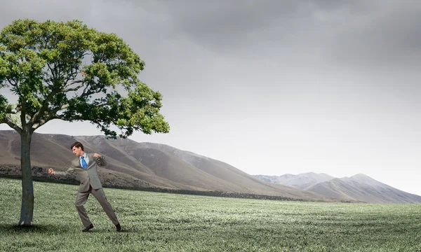 Woedend zakenman — Stockfoto