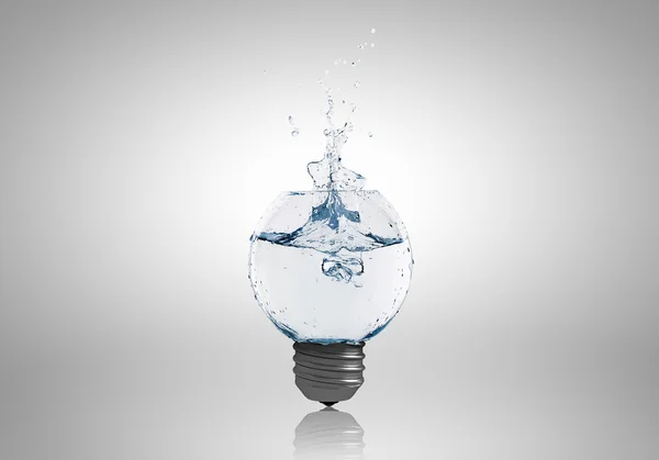 Lampadina con acqua — Foto Stock