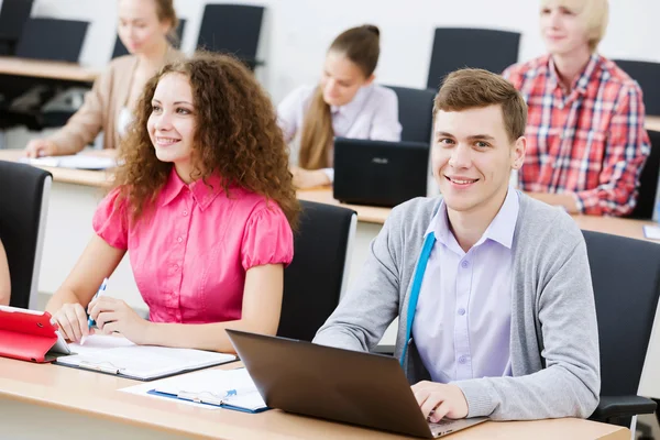 Studenten op Les — Stockfoto