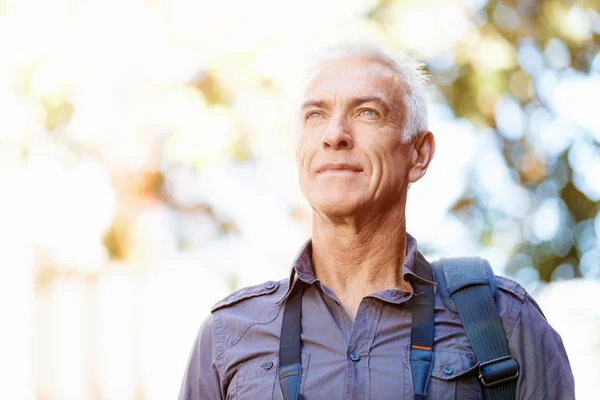 Handsome mature man outdoors — Stock Photo, Image