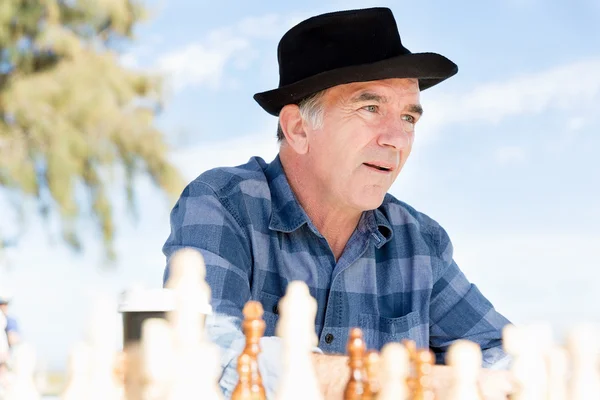 Denken schaken strategie — Stockfoto