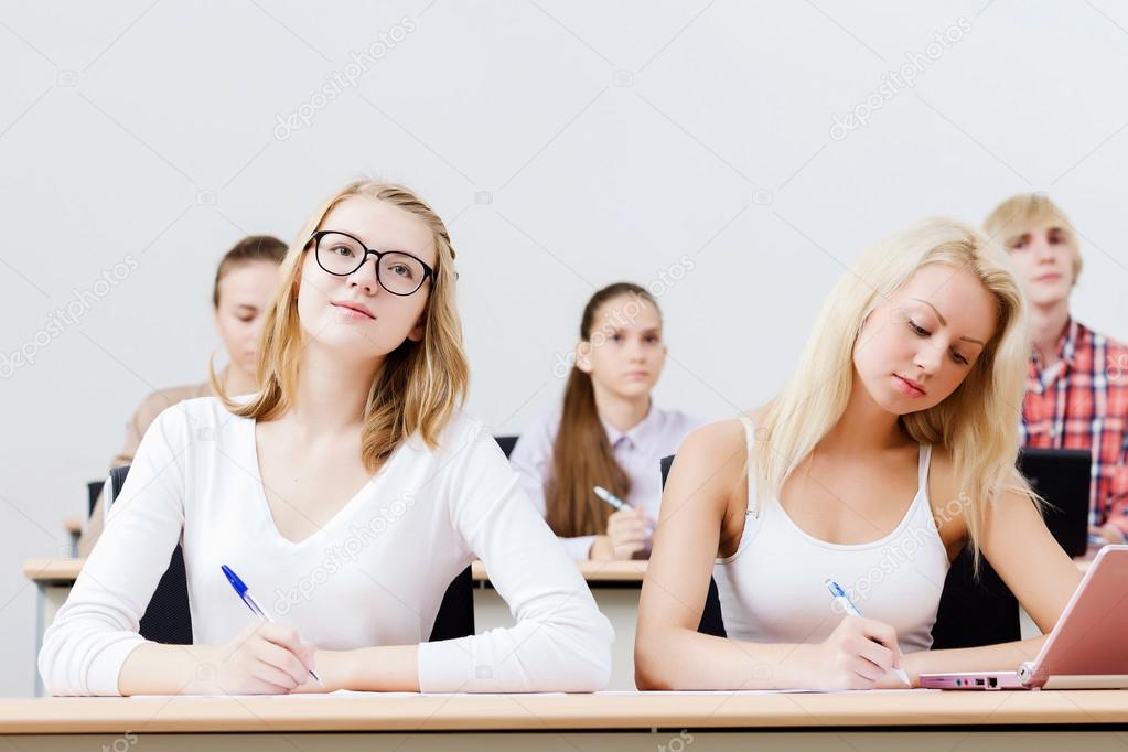 Students at lesson