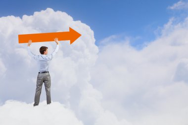 işadamı gösteren yön