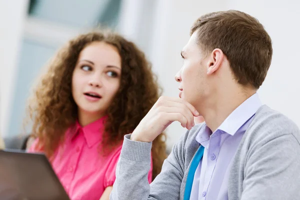 Students at lesson — Stock Photo, Image