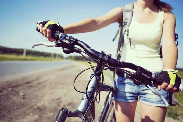 Summer bike walk — Stock Photo, Image