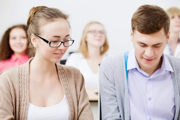 Students at lesson — Stock Photo, Image