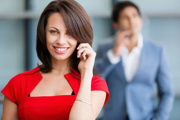 Mujer de negocios exitosa moderna — Foto de Stock