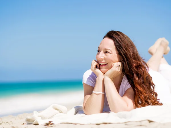 Piękny dzień na plaży — Zdjęcie stockowe