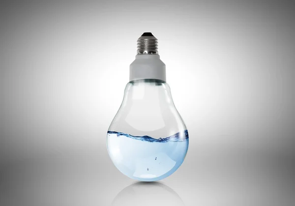 Lampadina con acqua — Foto Stock