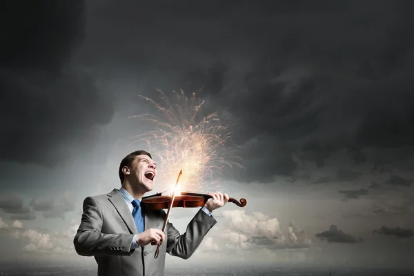 Violin player — Stock Photo, Image