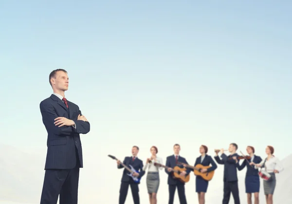 One man band — Stock Photo, Image